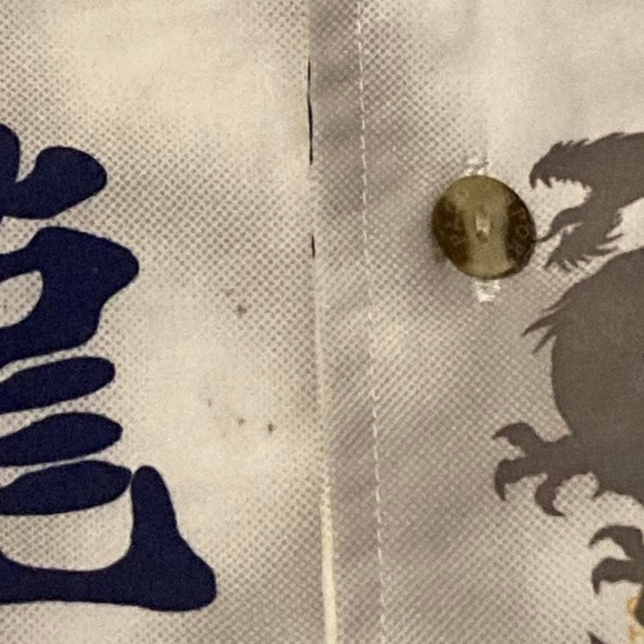 Y2K Paco Jeans‎ button down AOP club shirt size L - Picture 6 of 8
